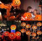 5PCS Halloween Decoration Inflatable Pumpkin with LED Lights Party Light Garden — alternate product view 3