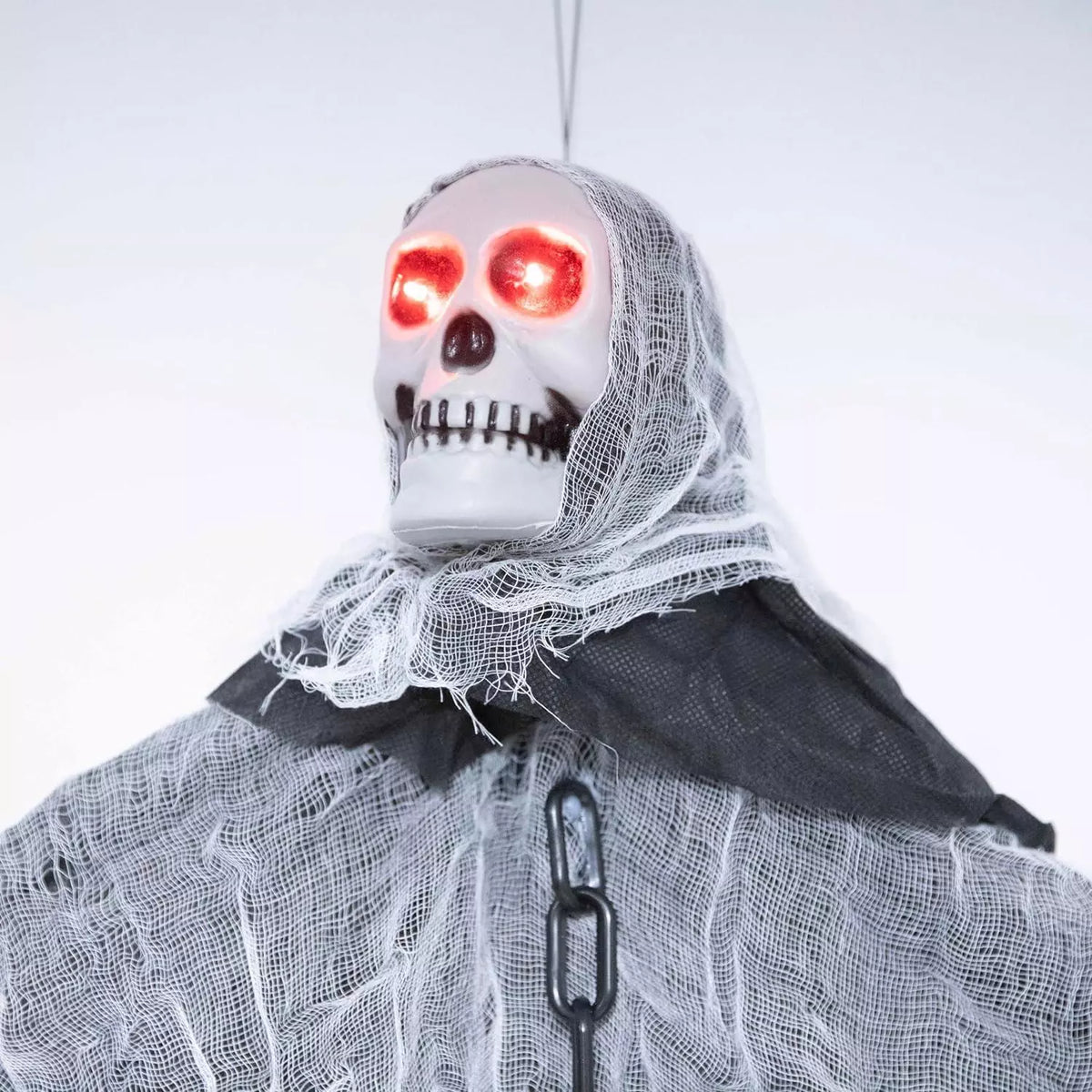 90cm LED Flashing Eyes Skeleton in Chain Sound Effect Halloween Hanging Decor — alternate product view 2