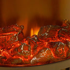 Electric Fireplace Log Burning Flame Effect Stove Fire Heater Thermal Wood — alternate product view 6