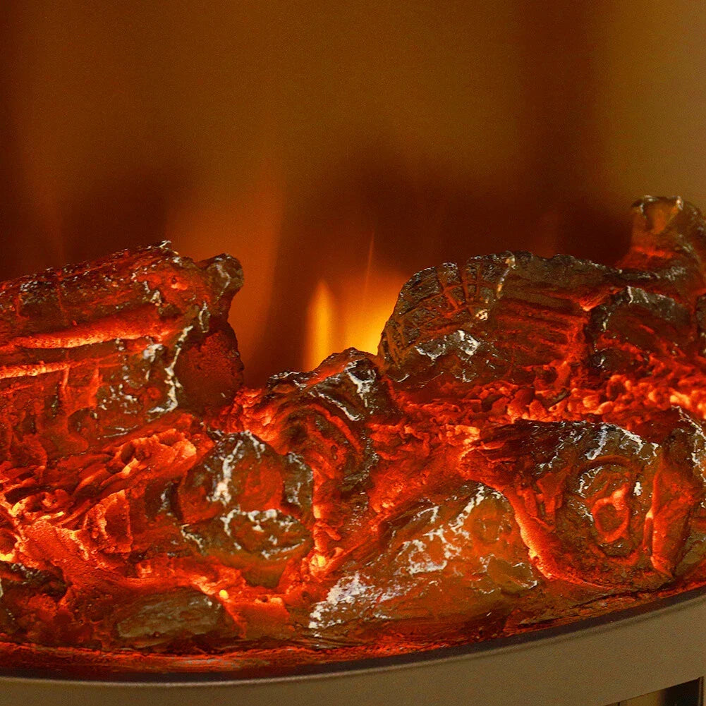 Electric Fireplace Log Burning Flame Effect Stove Fire Heater Thermal Wood — alternate product view 6