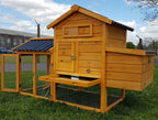 Chicken Coop Run Hen House Poultry Ark Home Nest Box Coup Coops Rabbit Hutch — alternate product view 3