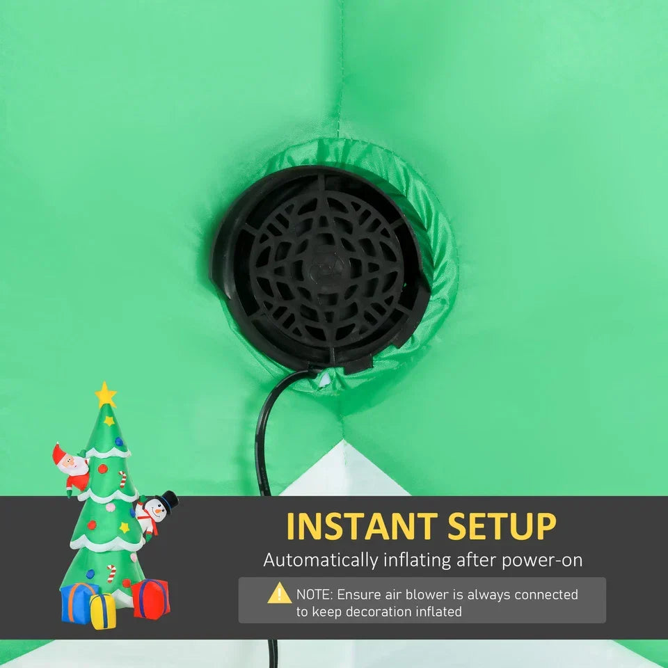 7ft Christmas Inflatable Tree LED Lighted for Indoor Outdoor Decor — alternate product view 7
