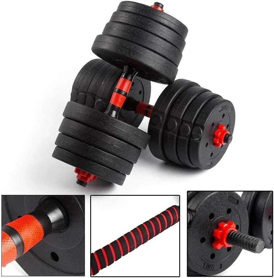 30kg Dumbbells Barbell Set with Connecting Rod — alternate product view 7