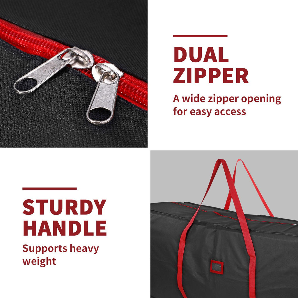 Black Christmas tree storage bag — alternate product view 7