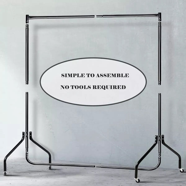 Vivo Mobile Clothes Rail on Wheels — 4 ft, 5 ft & 6 ft — alternate product view 5
