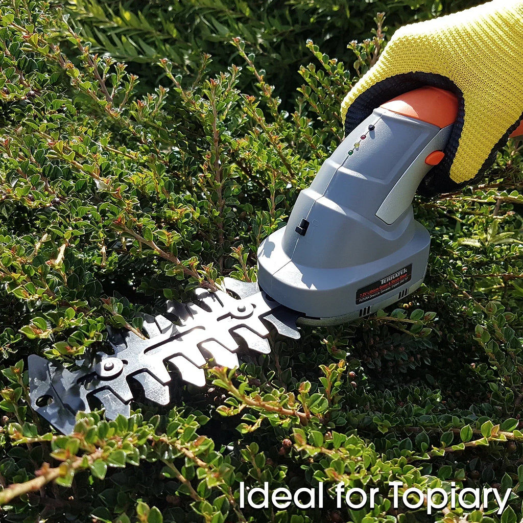 Electric Hedge Trimmer Cordless 2 in 1 7.2V Handheld Multi Tool Bush Cutter — alternate product view 3