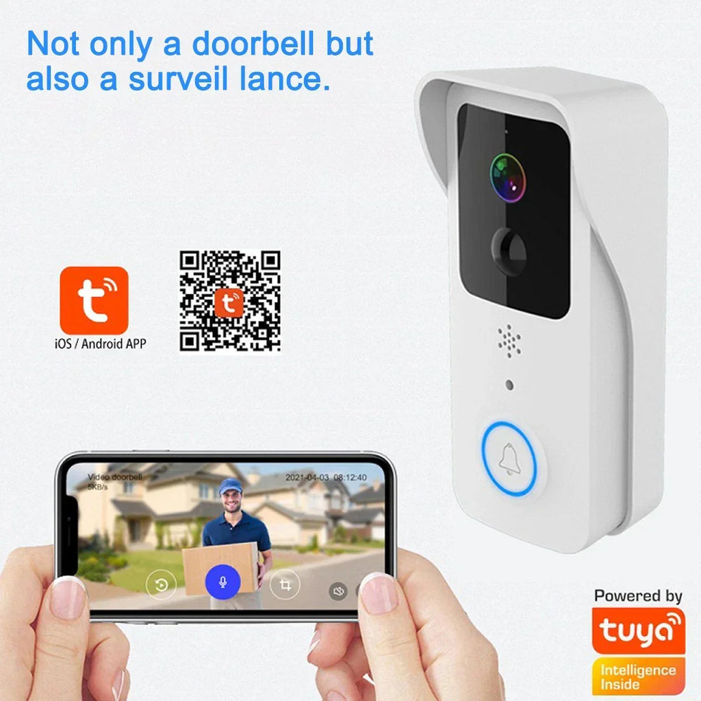 Wireless Smart WiFi Doorbell Video HD Camera Security Two-way Intercom Door Bell — alternate product view 3