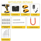 2 Battery 21V Cordless Drill Combi Driver High Power Electric Screwdriver Set UK — alternate product view 9