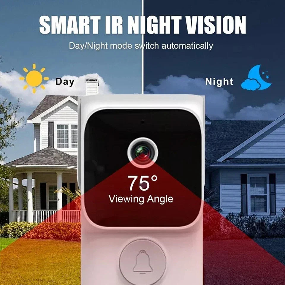 Wireless Smart Video Doorbell Wibell Security Intercom HD Video Camera Door Bell — alternate product view 6