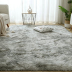 120x170cm Silver Grey fluffy rug — alternate product view 4