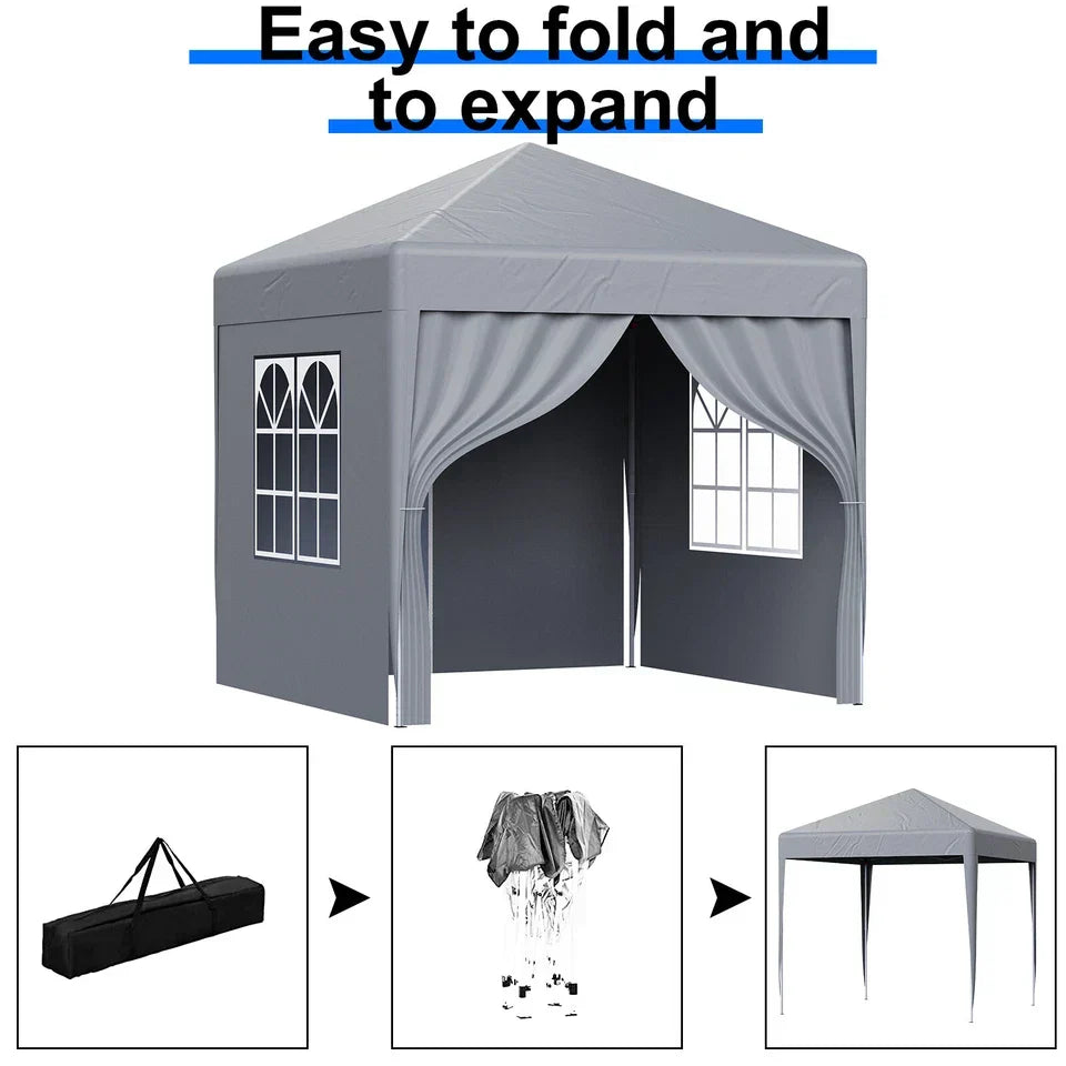 2X2M Pop-up Gazebo with 4 Sides Outdoor Garden Canopy Party Tent — alternate product view 8