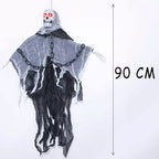 90cm LED Flashing Eyes Skeleton in Chain Sound Effect Halloween Hanging Decor — alternate product view 3