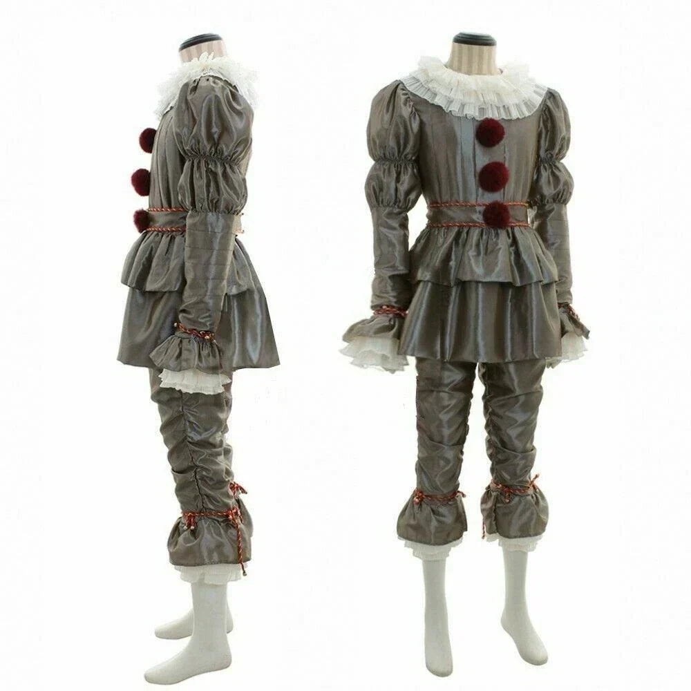Kids Stephen King's It Penny -wise Clown Halloween Grey — alternate product view 2