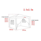 2.5x2.5m Pop Up Gazebo Marquee Outdoor Garden Party Tent Canopy with 4 Sides — alternate product view 8