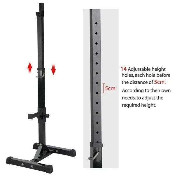 Squat Racks Barbell Rack Stand Adjustable Olympic Weight Bench Press Home Gym — alternate product view 5