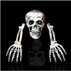 Scary Halloween Decoration Skeleton Bones Prop Human Skull Party Ground Breaking — alternate product view 5