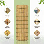 Bamboo Slat Fence Screen Roll Screening Fencing Privacy Sun Panel Garden Outdoor — alternate product view 8