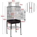 Bird Cage w/ Stand — on a clean white background