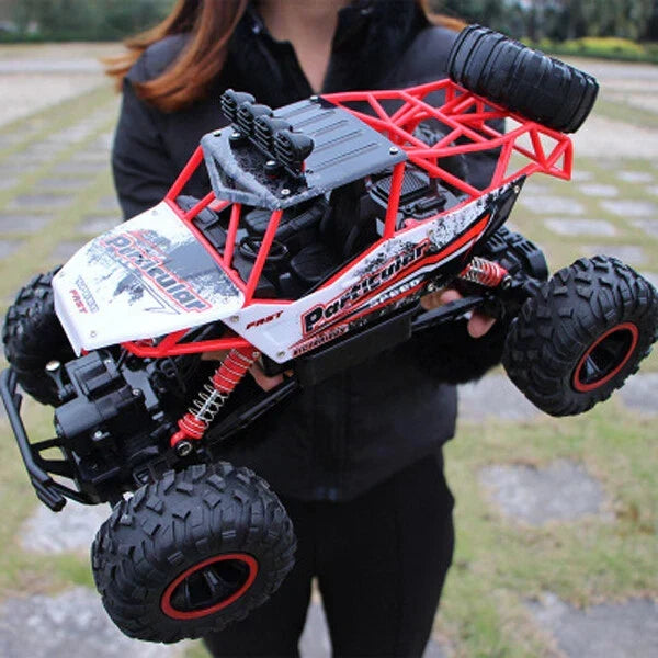 38CM RC Cars Large Remote Control Monster Truck 1/12 4WD Off-Road Xmas Kids Toy — Red 38CM ( 2 Batteries) — product view