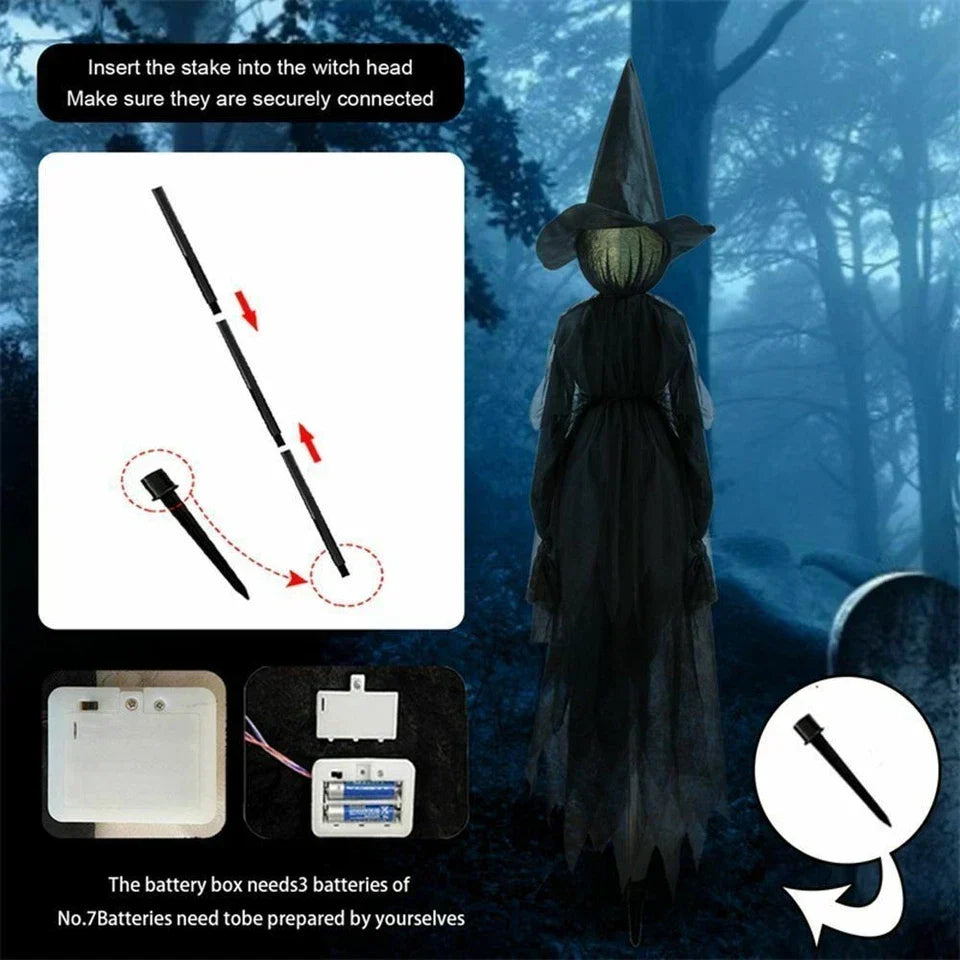 LightUp Witches Screaming Halloween Party Outdoor Decor — alternate product view 5