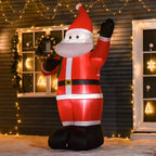 8ft Christmas Inflatable Santa Claus with Gift Bag LED Lights Outdoor Decor — alternate product view 2