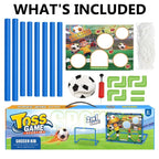 Kids 2in1 Portable Soccer Goal Post Up Football Target Board With Net, Ball Pump — alternate product view 6