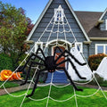 2M Big Spider+5M Web Set Halloween Haunted House Prop Indoor Outdoor Home Decor — main product view