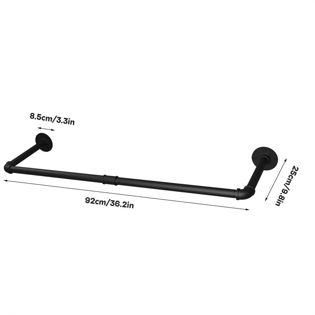 2X Super Strong Bearing Metal Pipe Clothes Rack Clothes Hanger Pole Garment Bar — alternate product view 7