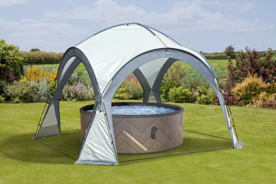 3.5x3.5m Garden Gazebo Dome Shelter Party Tent 4 Mesh Walls 2 Sun Shade Walls — alternate product view 4