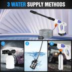Portable Cordless Car High Pressure Washer Jet Water Wash Cleaner Gun Battery UK — alternate product view 11
