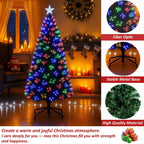 Christmas Tree Fibre Optic Artificial Colour Changing Xmas decor 4FT 5FT — alternate product view 4