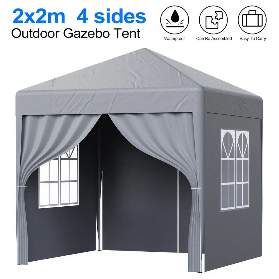 2X2M Pop-up Gazebo with 4 Sides Outdoor Garden Canopy Party Tent — alternate product view 6