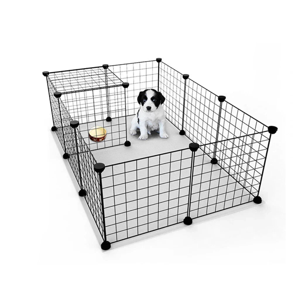 12 Panel Pet Playpen Metal Puppy Dog Small Animals Cage Run Fence Indoor Outdoor — alternate product view 7