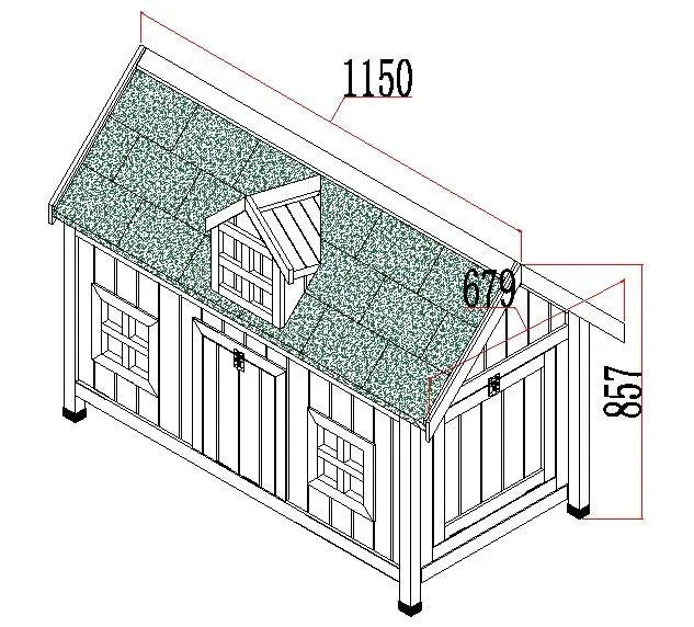 Natural Barn Coop Run Hen House Poultry Ark Home Nest Box Coops Rabbit Hutch — on a clean white background