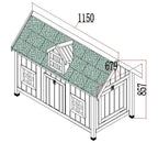 Natural Barn Coop Run Hen House Poultry Ark Home Nest Box Coops Rabbit Hutch — on a clean white background
