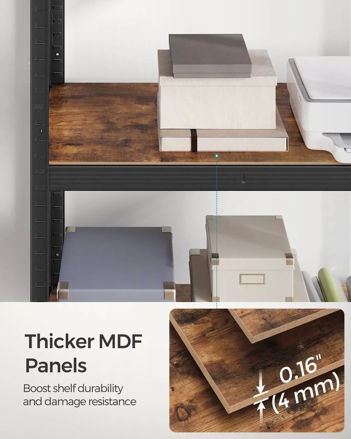 Large Heavy Duty Industrial Shelving Unit 650kg Load Capacity Adjustable Shelves — alternate product view 3