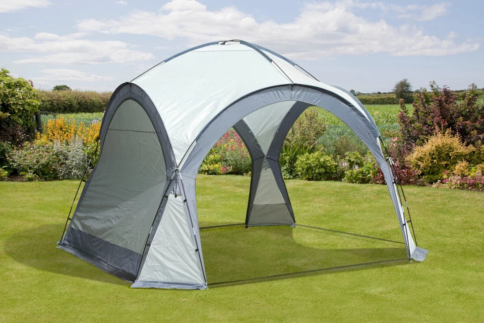 3.5x3.5m Garden Gazebo Dome Shelter Party Tent 4 Mesh Walls 2 Sun Shade Walls — alternate product view 5