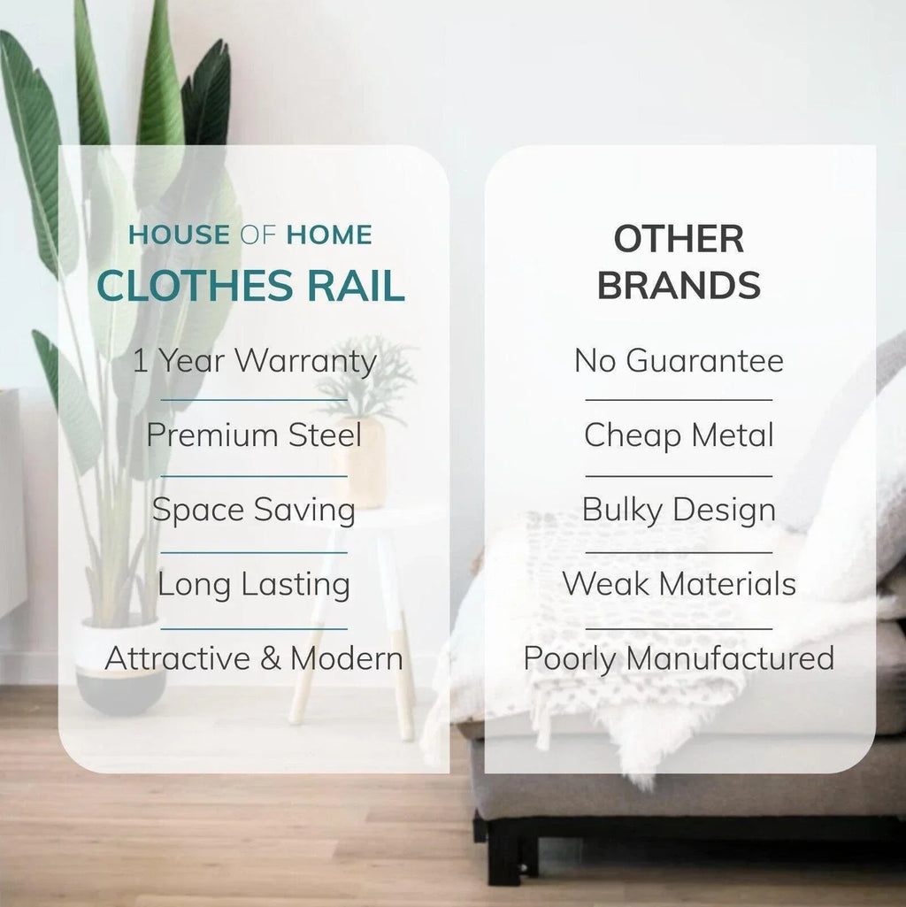 Mobile Clothes Rail with Top & Shoe Shelves — 4 ft, 5 ft & 6 ft — alternate product view 6