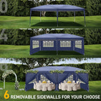 3x6M Pop Up Gazebo Outdoor Patio Party Event Heavy Duty Canopy w/ 6 WallSides UK — alternate product view 4
