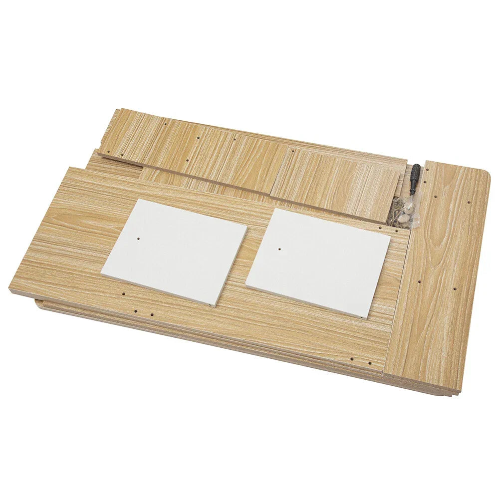Wooden Computer Desk Home Office Writing Desk Study Table Workstation Cabinet UK — on a clean white background