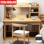 Computer Desk Study Table Writing Shelves Home Office Wooden Workstation Laptop — main product view
