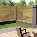 6ft Contemporary Slatted Rough Sawn Treated Fence Panel — alternate product view 8