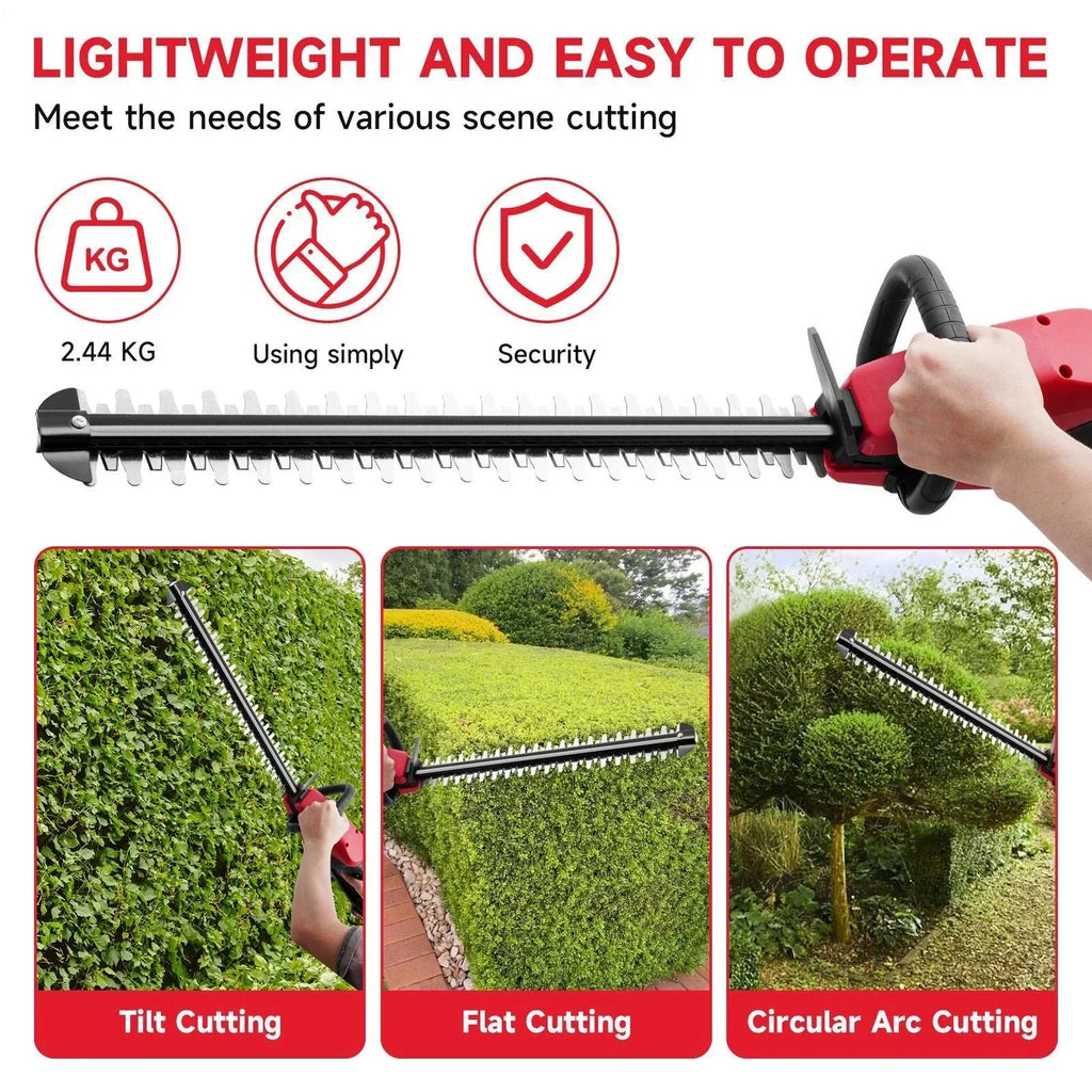 Electric Cordless Hedge Trimmer Tree Branch Cutter Tool with Battery & Charger — alternate product view 8