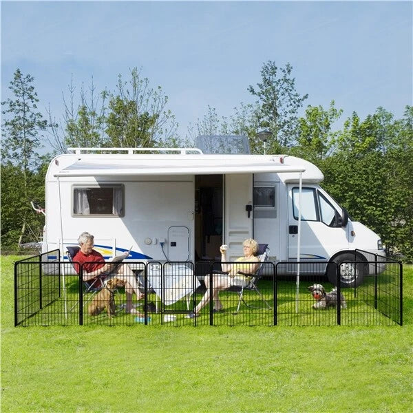 6 Panel Pet Playpen Heavy Duty Puppy Dog Pen Cat Rabbit Fence Foldable 60cm High — alternate product view 5