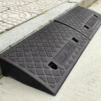 2pcs 50cm Heavy Duty Kerb Door Ramps Wheelchair Mobility Scooter Access Ramp — alternate product view 2