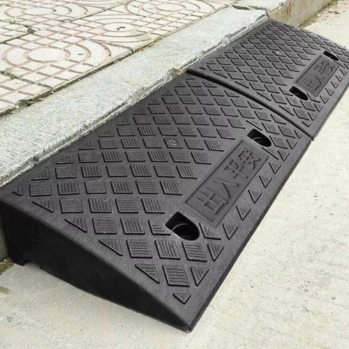 2pcs 50cm Heavy Duty Kerb Door Ramps Wheelchair Mobility Scooter Access Ramp — alternate product view 2
