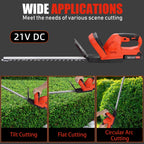 Brushless Cordless Hedge Trimmer Tree Branch Cutter Tool with 2Battery & Charger — alternate product view 7