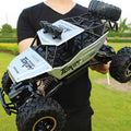 38CM RC Cars Large Remote Control Monster Truck 1/12 4WD Off-Road Xmas Kids Toy — Silver 38CM ( 2 Batteries) — product view