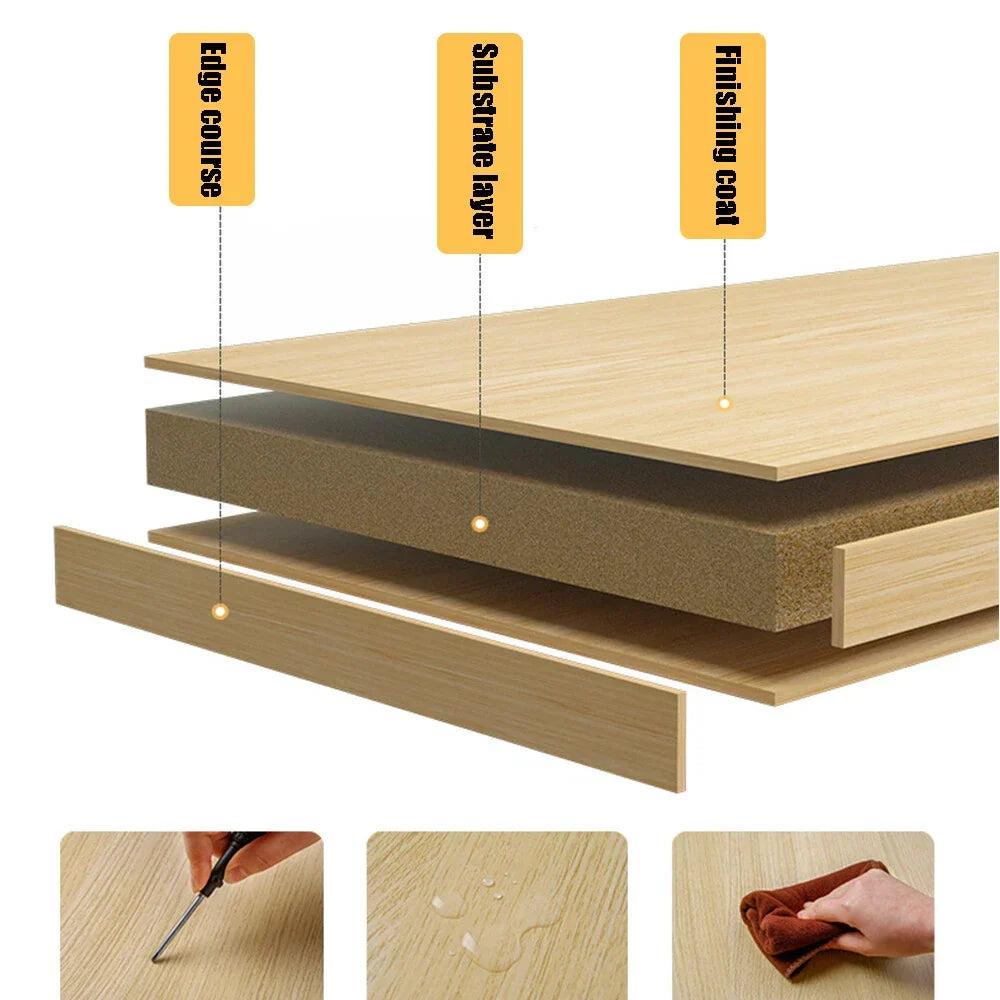 Computer Desk Study Table Writing Shelves Home Office Wooden Workstation Laptop — alternate product view 11