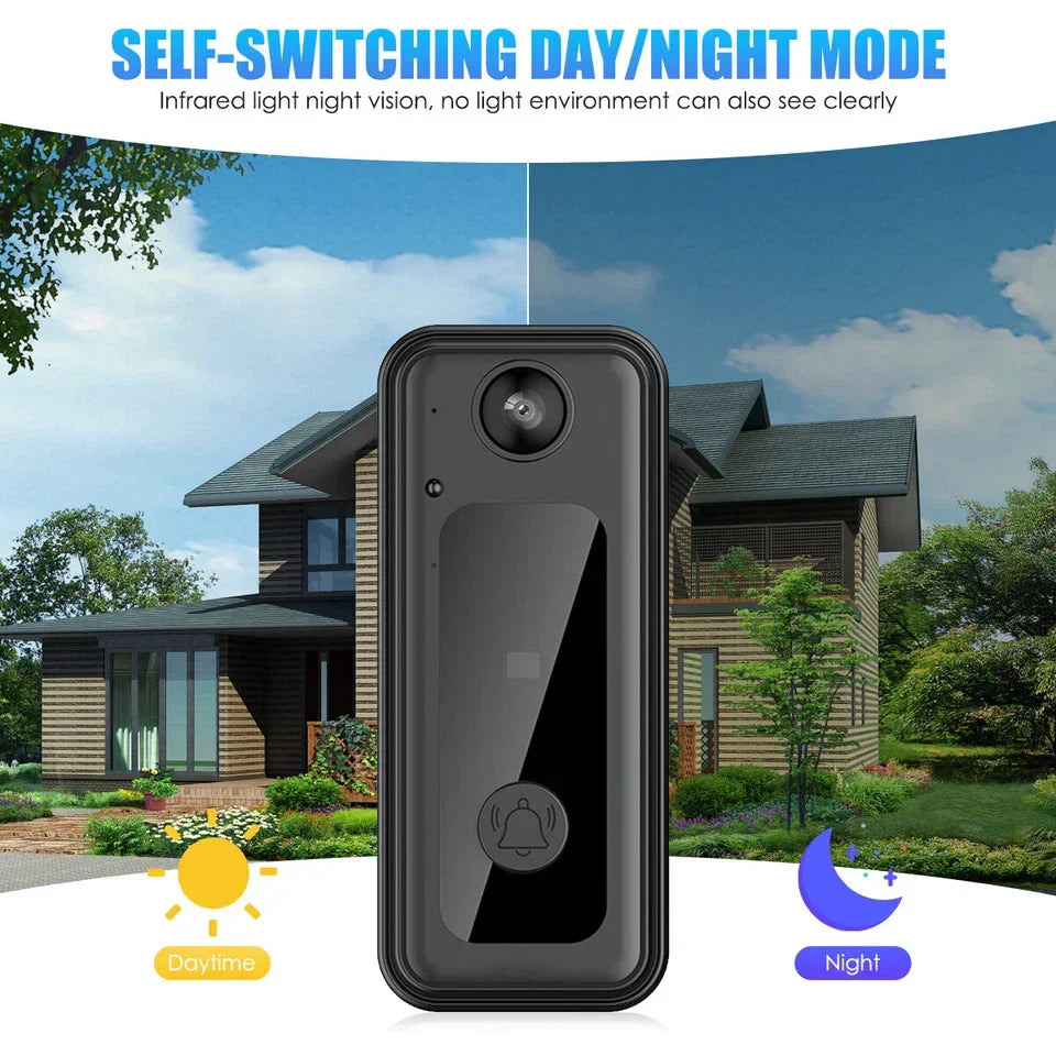 Wireless WiFi Smart Video Doorbell Phone Security Camera Door Ring Intercom Bell — alternate product view 5